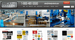 Desktop Screenshot of inlandproducts.com